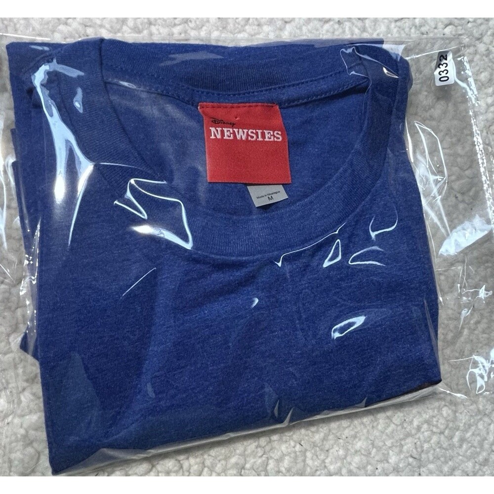 Disney Newsies Broadway Smash Hit Musical Theatre T Shirt Blue Mens Medium M - Picture 7 of 9